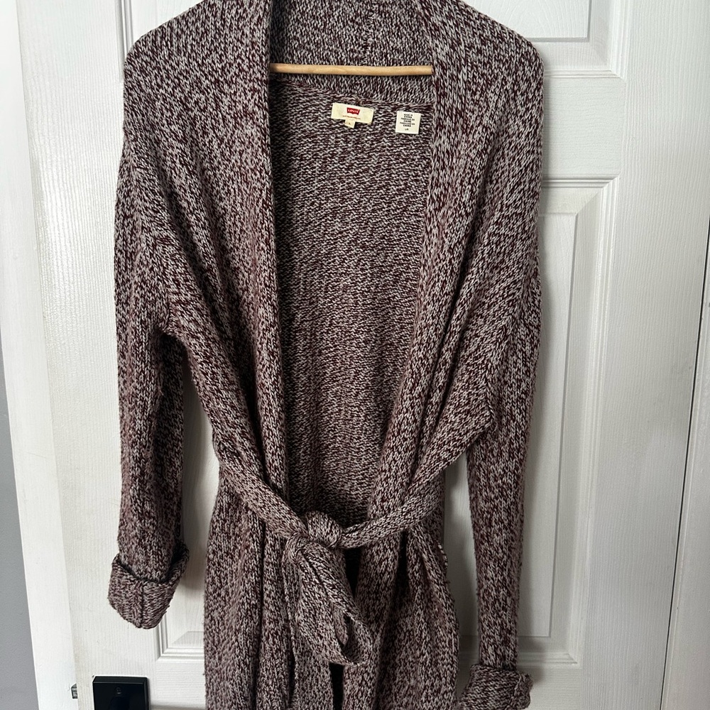 Levi's Maroon Knit Cardigan